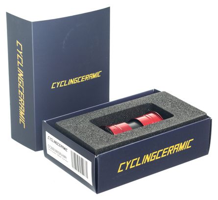 Boitier de Pédalier CyclingCeramic BB Evo 386 Sram GXP Rouge