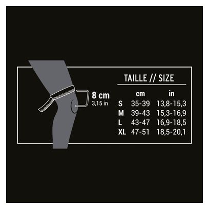 Rockrider Feel D_Strong D30 Kniebrace Zwart