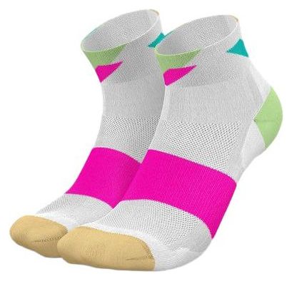 Chaussettes Incylence Ultralight Strikes Short Blanc/Rose