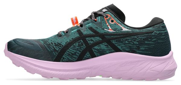 Chaussures Trail Asics Fuji Lite 5 Vert/Rose Femme