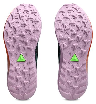 Chaussures Trail Asics Fuji Lite 5 Vert/Rose Femme