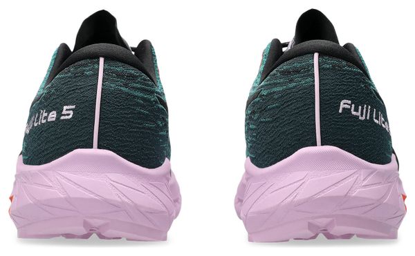 Chaussures Trail Asics Fuji Lite 5 Vert/Rose Femme