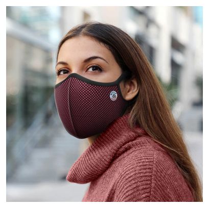 Masque Anti-Pollution Réutilisable Frogmask Bordeaux