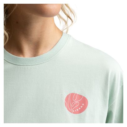 T-shirt ample manches courtes cyclotourisme femme Cyclisme Reef Light Green Vert