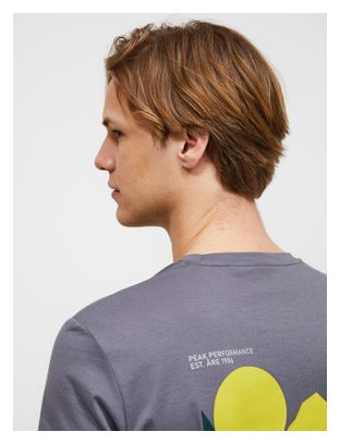 Maglietta Peak Performance Explore Graphic Grigio Uomo