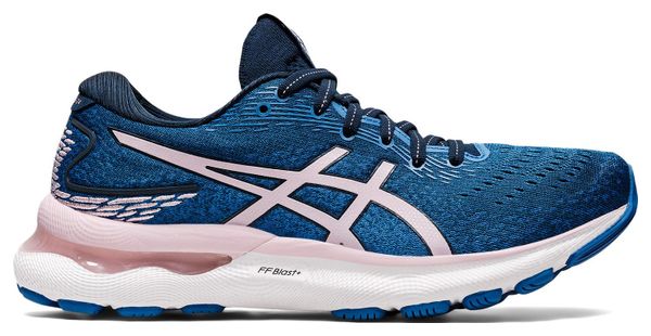 Asics Gel Nimbus 24 Laufschuhe Blau Rosa Damen