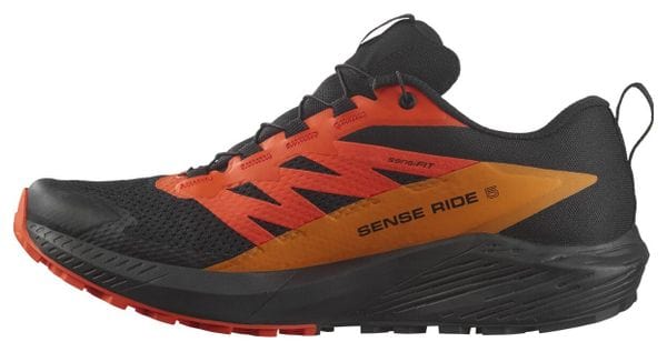 Zapatillas de trail Salomon Sense Ride 5 GTX Negro / Naranja