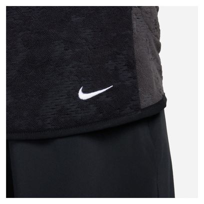 Nike Dri-Fit Trail Grey Black 1/2 Zip Thermal Top