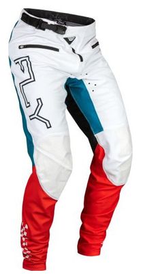 Pantalon Fly Racing Fly Rayce Bleu/Blanc/Rouge 34 US