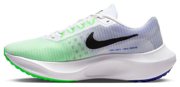 Chaussures de Running Nike Zoom Fly 5 Blanc Vert Bleu