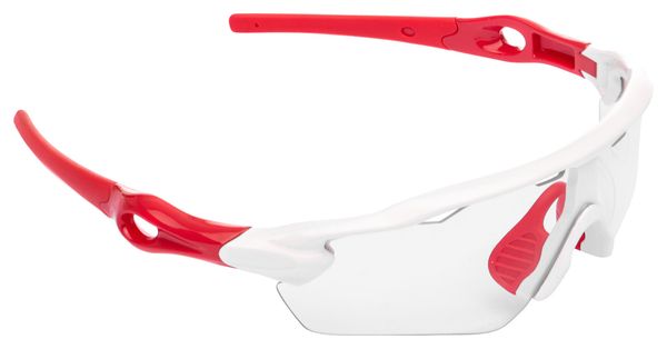Pair of Neatt White Red Glasses - Transparent Lens