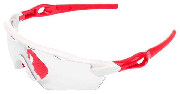 Pair of Neatt White Red Glasses - Transparent Lens