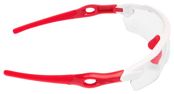 Pair of Neatt White Red Glasses - Transparent Lens