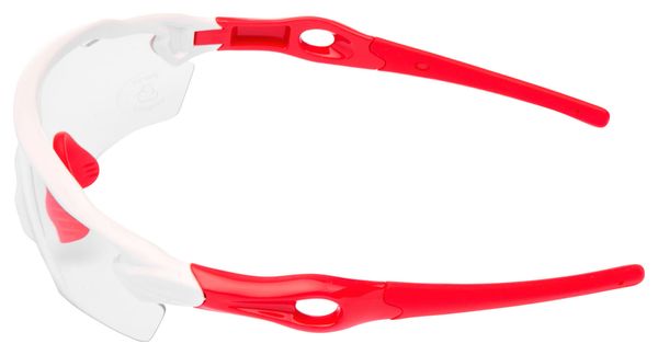 Pair of Neatt White Red Glasses - Transparent Lens