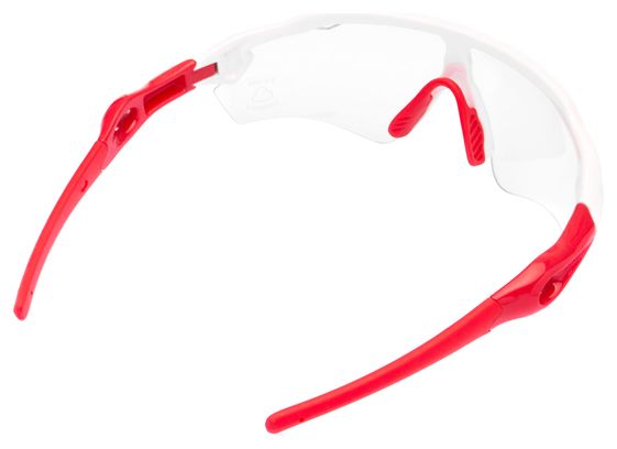 Pair of Neatt White Red Glasses - Transparent Lens