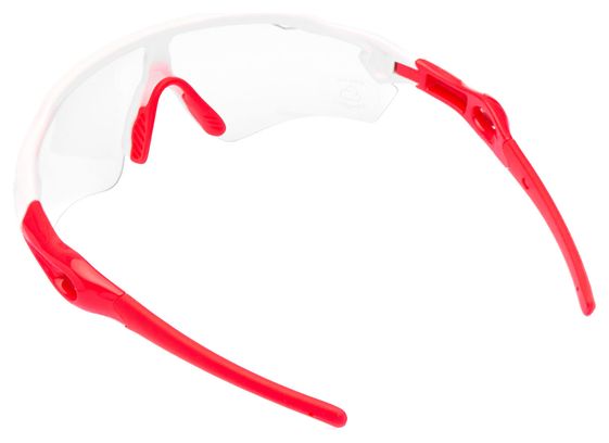 Pair of Neatt White Red Glasses - Transparent Lens