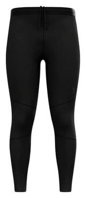 Dames Lange Hardloop Tight Odlo Zeroweight Warm 2.0 Reflecterend Zwart