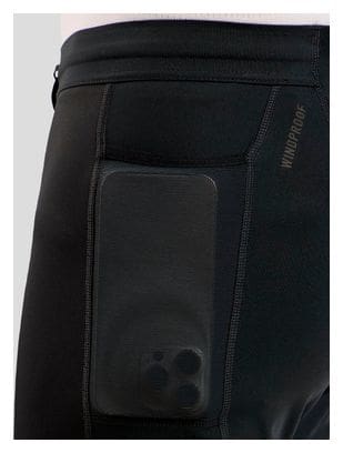 Dames Lange Hardloop Tight Odlo Zeroweight Warm 2.0 Reflecterend Zwart