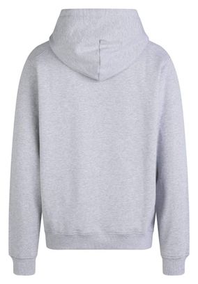 Felpa con cappuccio Rapha Heavyweight Cotton Hoodie Grigio/Bianco Uomo