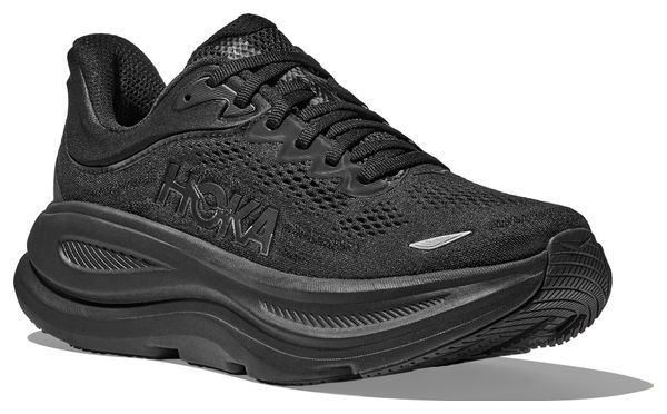 Chaussures Running Hoka Bondi 9 Large Noir Femme