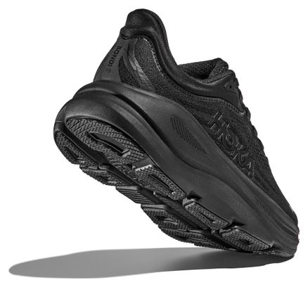 Chaussures Running Hoka Bondi 9 Large Noir Femme