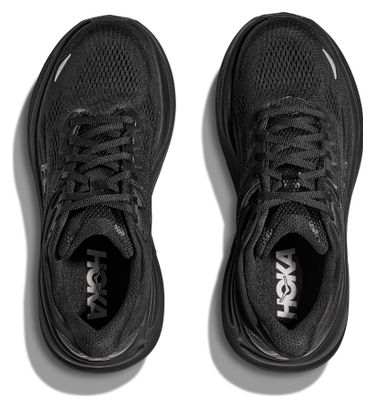 Chaussures Running Hoka Bondi 9 Large Noir Femme