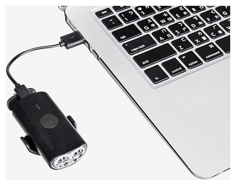 TOPEAK-HeadLux 450 USB - Black