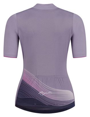 Maillot Manches Courtes Velo Rogelli Peace - Femme - Violet/Rose