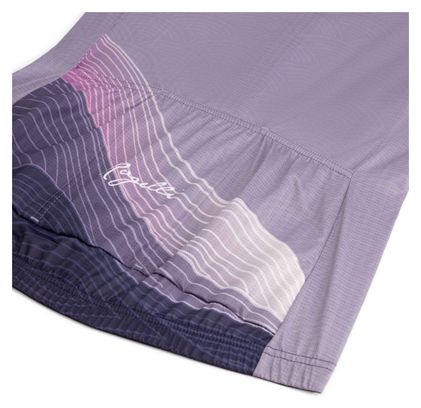 Maillot Manches Courtes Velo Rogelli Peace - Femme - Violet/Rose