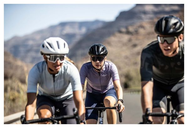 Maillot Manches Courtes Velo Rogelli Peace - Femme - Violet/Rose