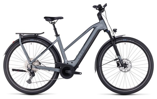Cube Katmandú Híbrida Pro 625 Trapecio Bicicleta eléctrica urbana Shimano Deore 11S 625 Wh 700 mm Flash Gris 2023
