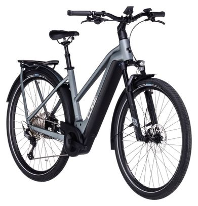 Cube Katmandú Híbrida Pro 625 Trapecio Bicicleta eléctrica urbana Shimano Deore 11S 625 Wh 700 mm Flash Gris 2023