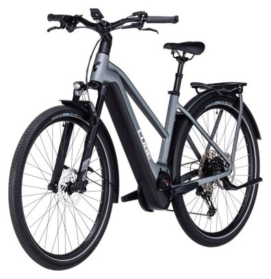 Cube Kathmandu Hybrid Pro 625 Trapeze Electric City Bike Shimano Deore 11S 625 Wh 700 mm Flash Grey 2023