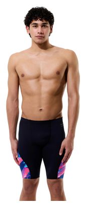 Speedo Club Training Splice Badehose Schwarz/Blau für Herren