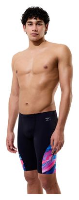 Speedo Club Training Splice Badehose Schwarz/Blau für Herren