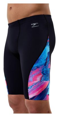 Speedo Club Training Splice Badehose Schwarz/Blau für Herren