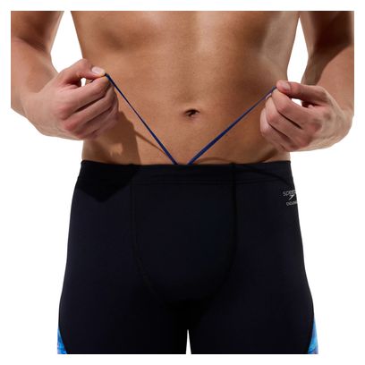 Speedo Club Training Splice Badehose Schwarz/Blau für Herren
