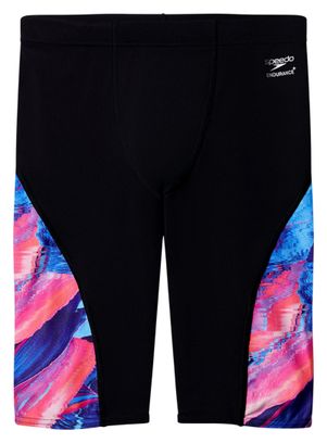 Speedo Club Training Splice Badehose Schwarz/Blau für Herren