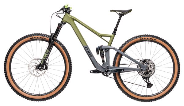 Cube Stereo 150 C:62 Race 29 Full Suspension MTB Sram GX Eagle 12S 29'' Olive Green Grey 2021