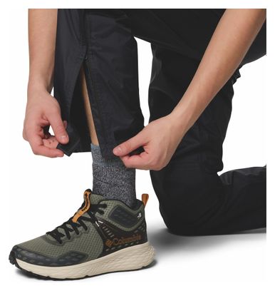 Pantaloni impermeabili Columbia Pouring Adventure III Uomo Nero