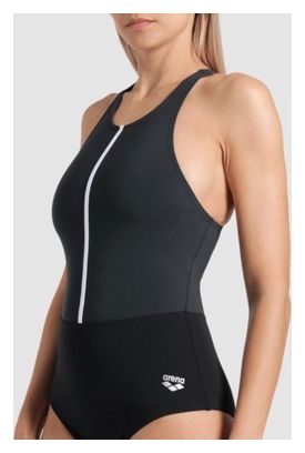 Traje de baño para mujer Arena Shapewear Silvia Negro/Gris