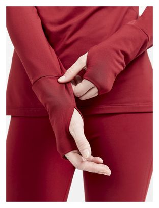 Craft Sudadera con capucha ADV Charge rojo mujer