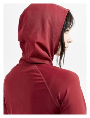 Craft Sudadera con capucha ADV Charge rojo mujer