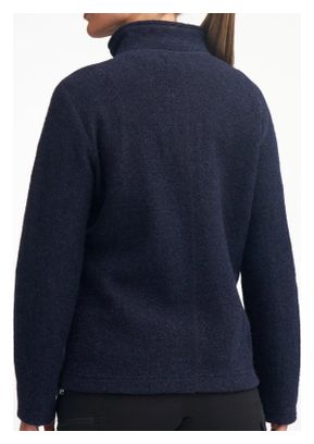 Ivanhoe cardigan en laine entièrement zippé pour femmes Beata Deep Red - Rouge
