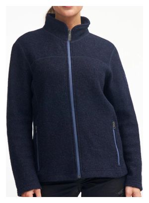 Ivanhoe cardigan en laine entièrement zippé pour femmes Beata Deep Red - Rouge