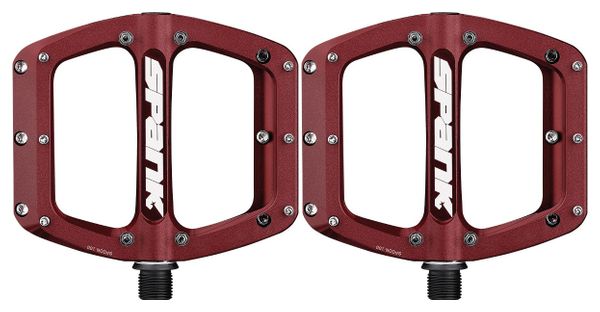Spank Spoon Reboot Flat Pedals Dark Red