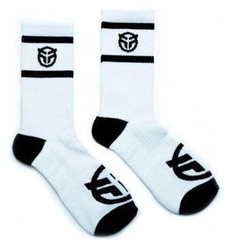 Chaussettes Federal Logo White W/ Black Logo - Couleur - Blanc