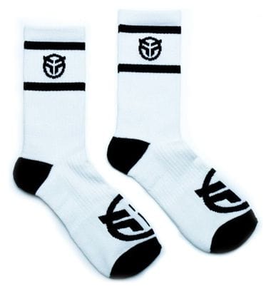 Chaussettes Federal Logo White W/ Black Logo