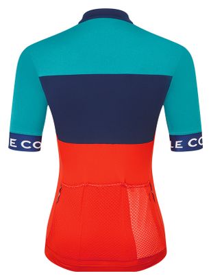 Maglia Le Col Sport Donna a manica corta Blu/Rosso
