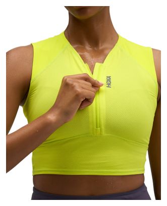 Crop Top Hoka SkyBreeze Jaune Femme